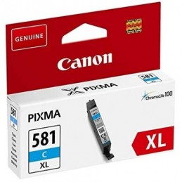 Tinteiro Canon 581XL Azul...