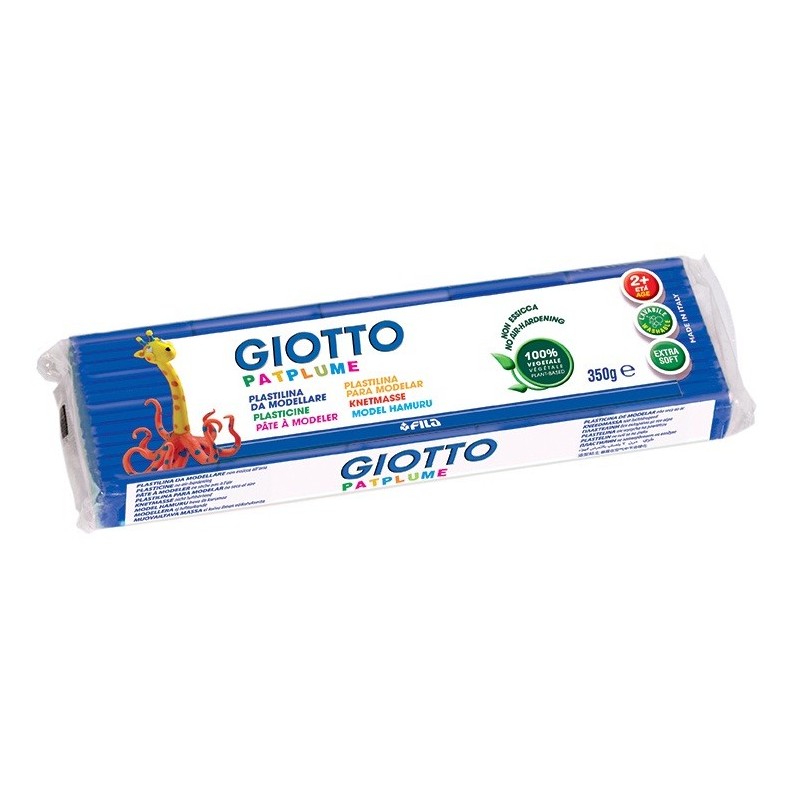 Plasticina Giotto Patplume 350grs 510103 Azul