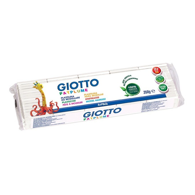 Plasticina Giotto Patplume 350gr 510107 Branco