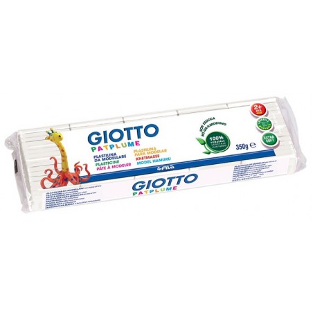 Plasticina Giotto Patplume 350gr 510107 Branco