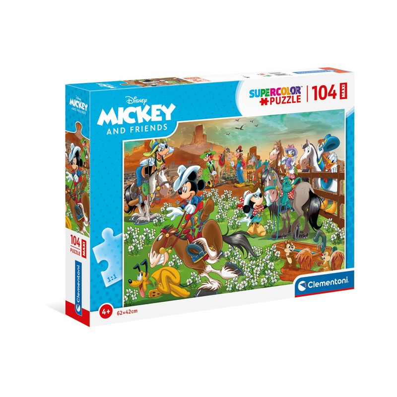 Puzzle 104 Peças Maxi Clementoni 23759 Mickey and Friends Puzzle 104 Peças Maxi Clementoni 23759 Mickey and Friends
