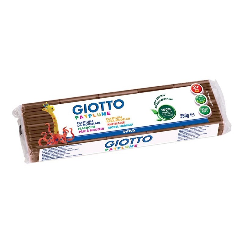 Plasticina Giotto Patplume 350gr 510106 Castanho