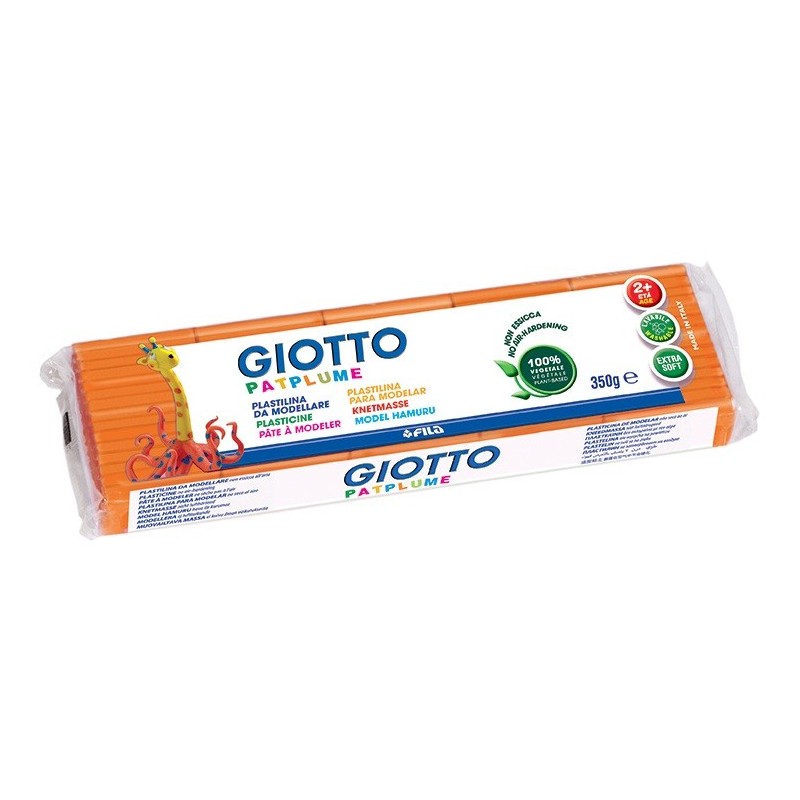 Plasticina Giotto Patplume 350gr 510110 Laranja