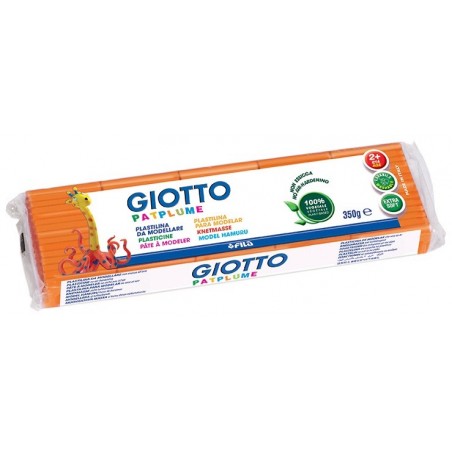 Plasticina Giotto Patplume 350gr 510110 Laranja