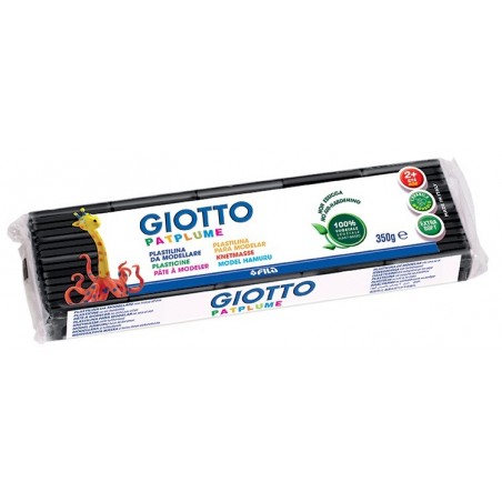 Plasticina Giotto Patplume 350gr 510105 Preto