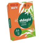 Papel Fotocópia Adagio A4 80g Cor Fluorescente 12 Laranja 1