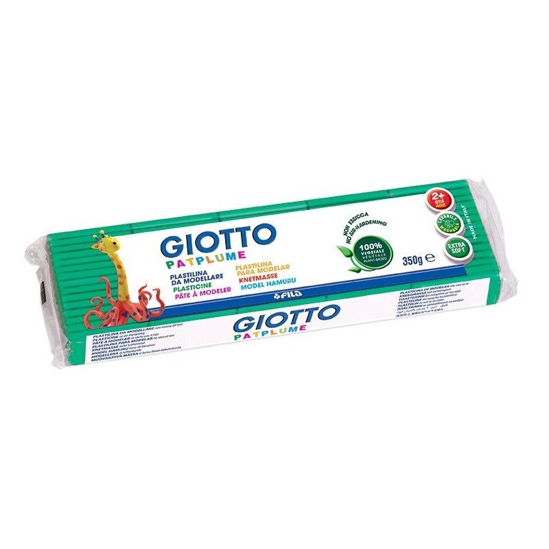 Plasticina Giotto Patplume 350gr 510104 Verde