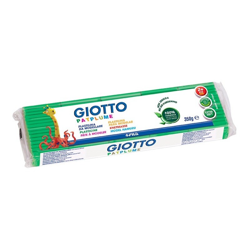 Plasticina Giotto Patplume 350gr 510108 Verde Claro