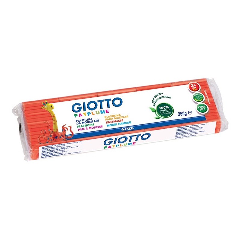 Plasticina Giotto Patplume 350gr 510102 Vermelho
