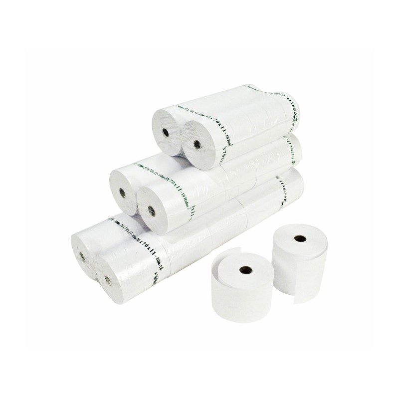 Pack 10 Rolos Papel p/ Máquina 37x70x11 Pack 10 Rolos Papel p/ Máquina 37x70x11