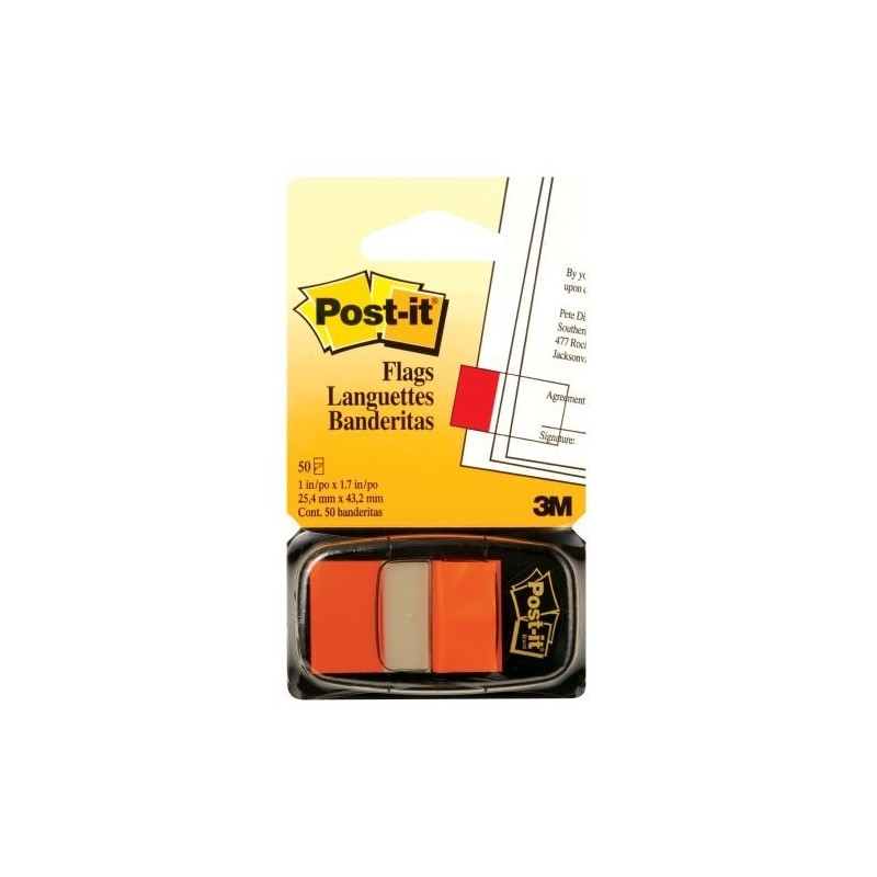 Bandas Separadoras Index Post-it 680-4 Laranja