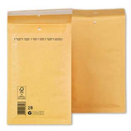 Pack 10 Envelopes Almofadados Kraft 2B-00 120x210