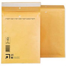 Pack 10 Envelopes Almofadados Kraft 3C-0 150x210