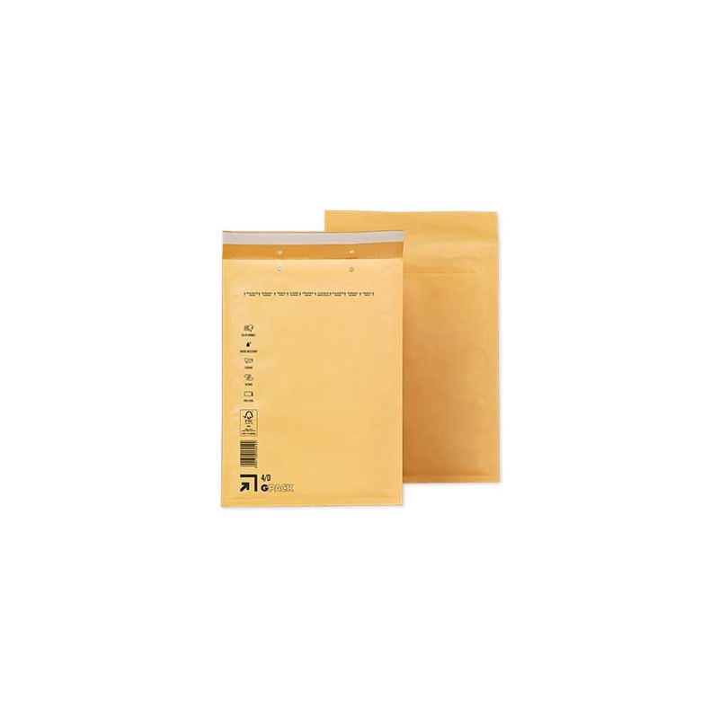 Pack 10 Envelopes Almofadados Kraft 4D-1 180x260