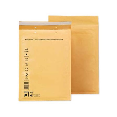 Pack 10 Envelopes Almofadados Kraft 4D-1 180x260