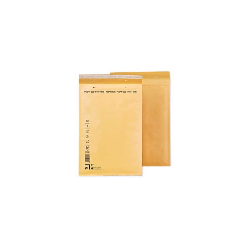 Pack 10 Envelopes Almofadados Kraft 6F-3 220x330
