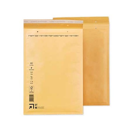 Pack 10 Envelopes Almofadados Kraft 6F-3 220x330
