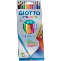 Lápis de Cor Giotto Aguarela Stilnovo 255700 - Caixa 12 unidades