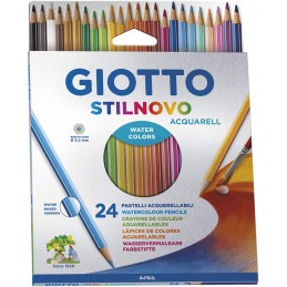 Lápis de Cor Giotto Aguarela Stilnovo 255800 - Caixa 24 unidades