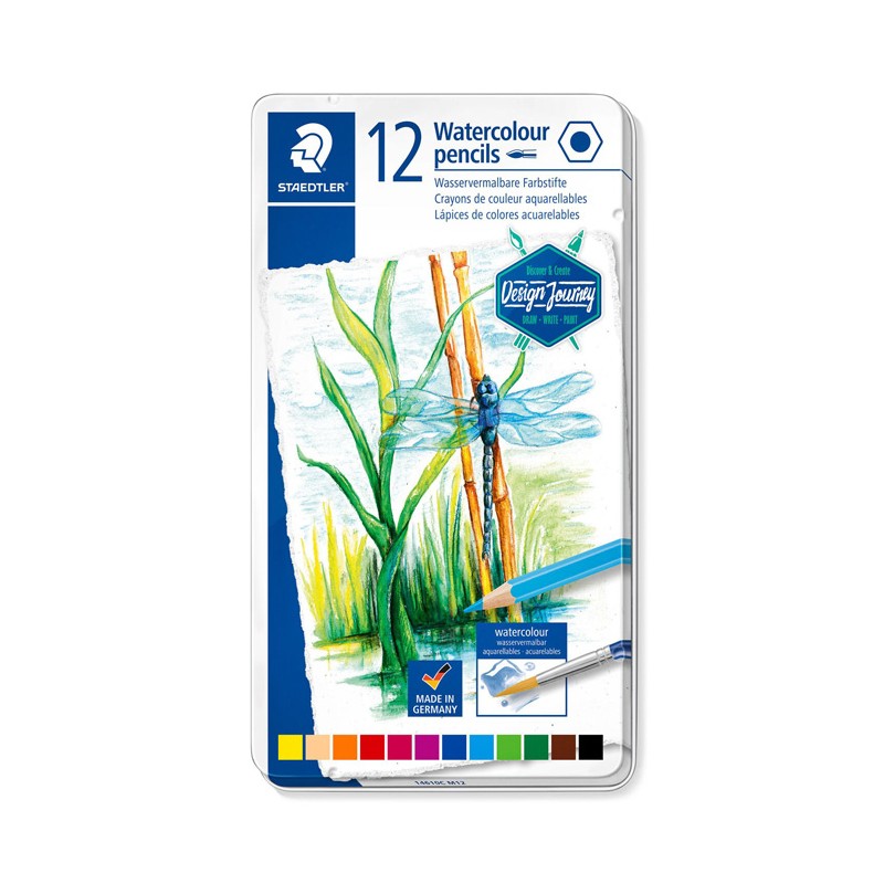 Lápis de Cor Staedtler Design Journey 14610C M12 - Caixa Metal 12 unidades Lápis de Cor Staedtler Design Journey 14610C M12 - Caixa Metal 12 unidades