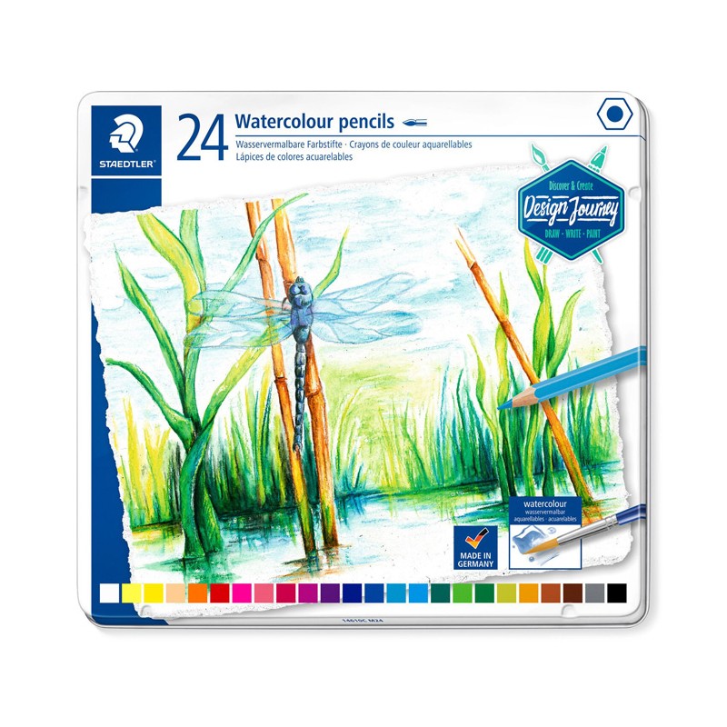 Lápis de Cor Staedtler Design Journey 14610C M24 - Caixa Metal 24 unidades Lápis de Cor Staedtler Design Journey 14610C M24 - Caixa Metal 24 unidades