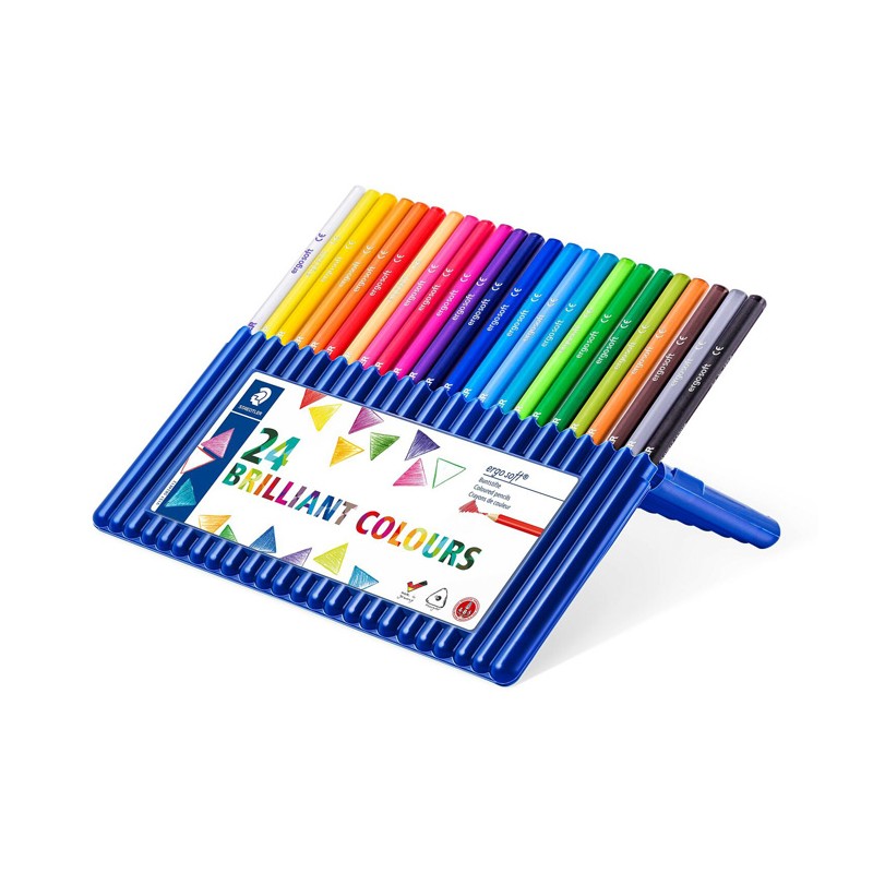 Lápis de Cor Staedtler Ergosoft 157SB24 - Estojo 24 unidades