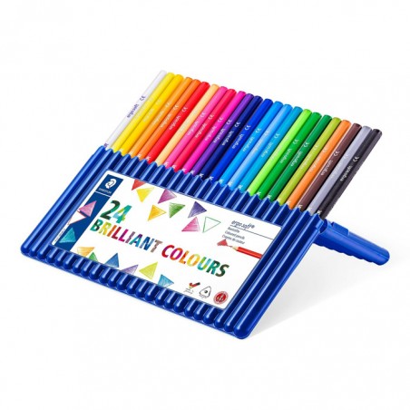 Lápis de Cor Staedtler Ergosoft 157SB24 - Estojo 24 unidades