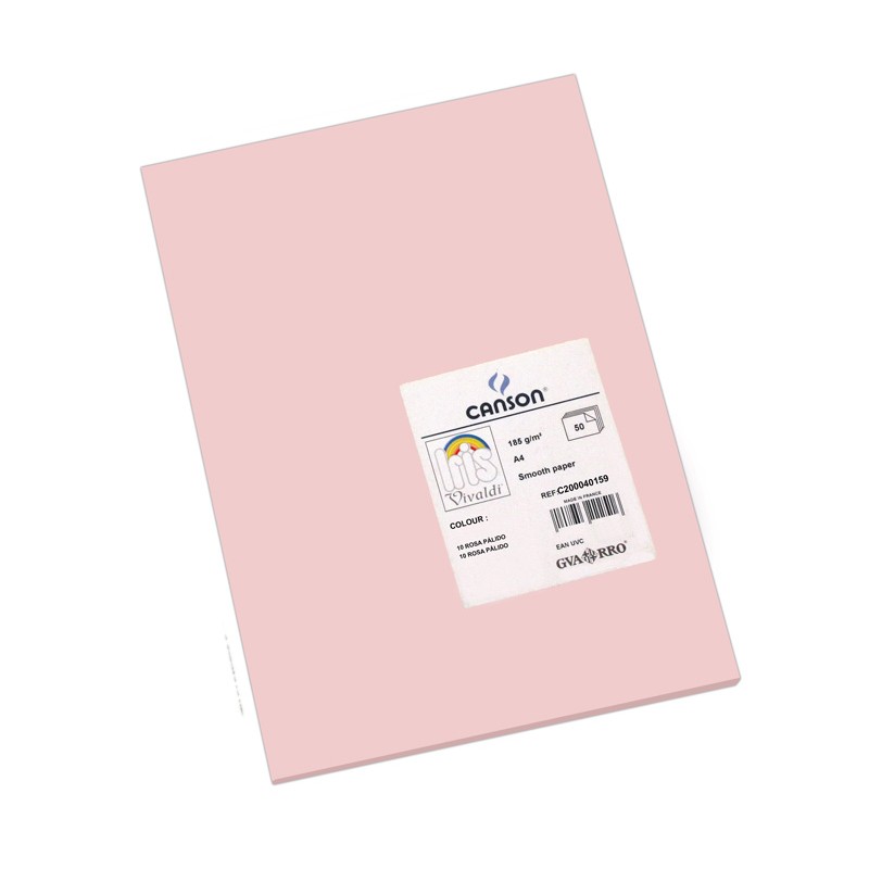 Pack 50 Cartolinas A4 Guarro Íris Canson 40159 Rosa Pack 50 Cartolinas A4 Guarro Íris Canson 40159 Rosa