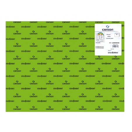 Cartolina A2 240gr Canson Íris Verde Bilhar 40382 - Pack 25 unidades