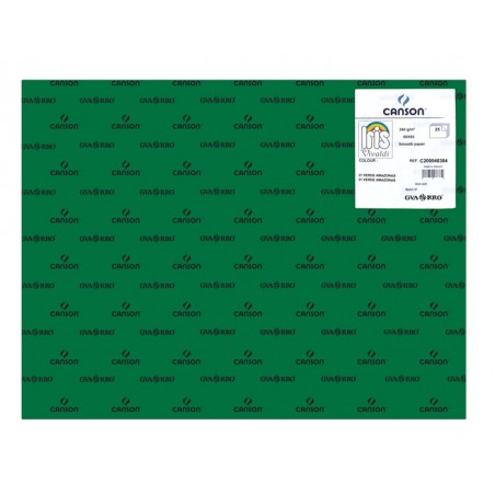 Cartolina A2 240gr Canson Íris Verde Amazonas 40384 - Pack 25 unidades