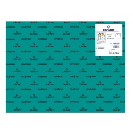 Cartolina A2 240gr Canson Íris Verde Menta 109817 - Pack 25 unidades