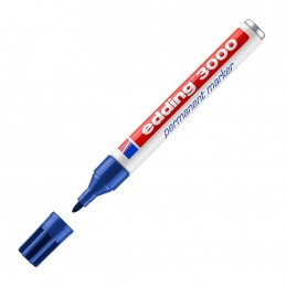 Marcador Permanente Edding 3000 Azul