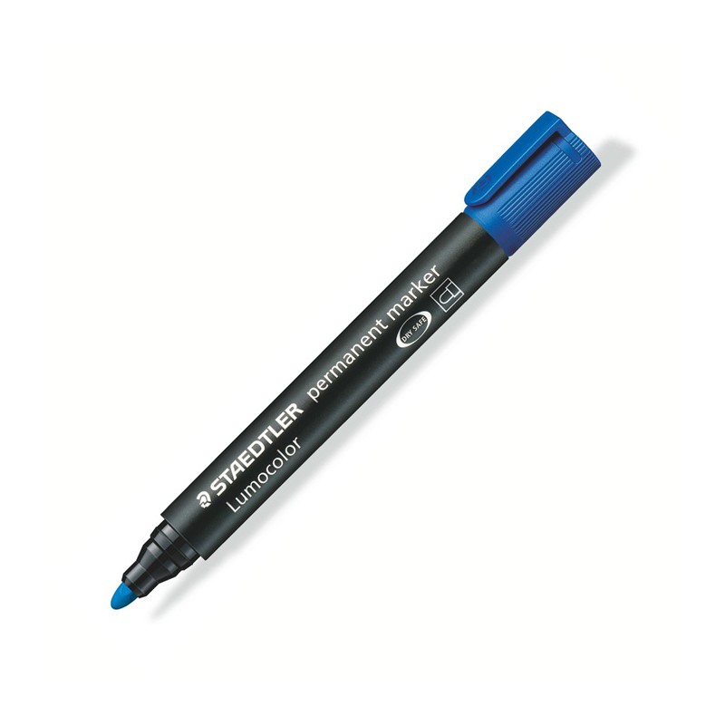 Marcador Permanente Staedtler Ponta Redonda 352 Azul