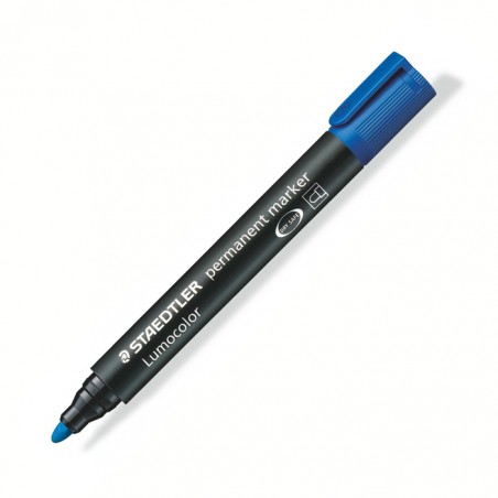 Marcador Permanente Staedtler Ponta Redonda 352 Azul
