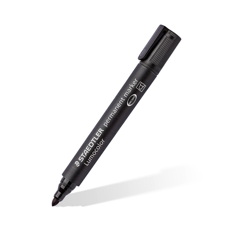 Marcador Permanente Staedtler Ponta Redonda 352 Preto
