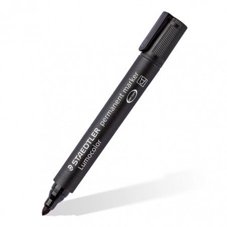 Marcador Permanente Staedtler Ponta Redonda 352 Preto