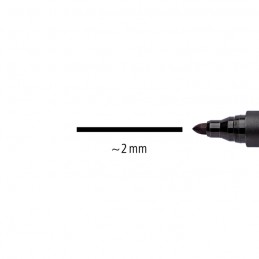 Marcador Permanente Staedtler Ponta Redonda 352 Preto