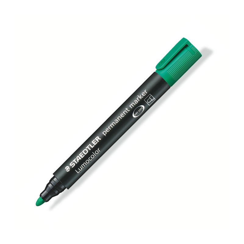 Marcador Permanente Staedtler Ponta Redonda 352 Verde