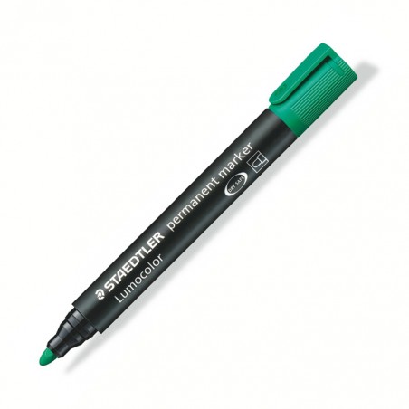 Marcador Permanente Staedtler Ponta Redonda 352 Verde