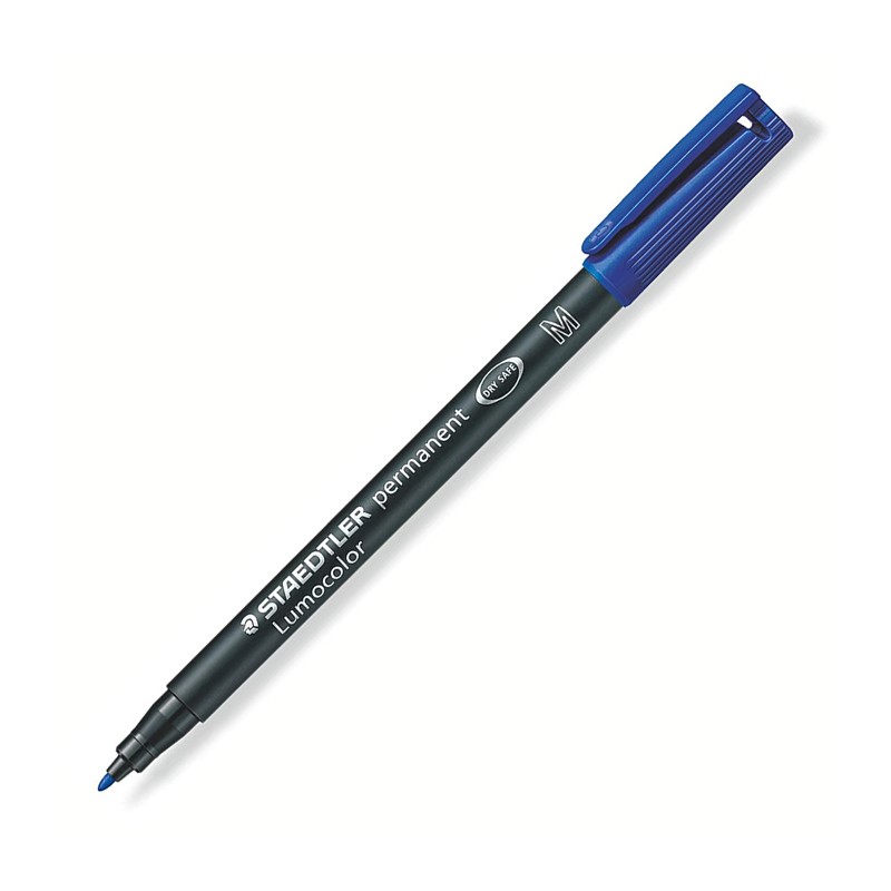 Marcador Permanente Lumocolor Ponta Média 317 Azul Marcador Permanente Lumocolor Ponta Média 317 Azul