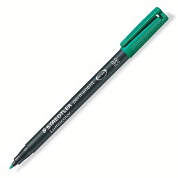 Marcador Permanente Lumocolor Ponta Média 317 Verde