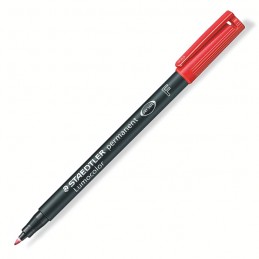 Marcador Permanente Lumocolor Ponta Fina 318 Vermelho