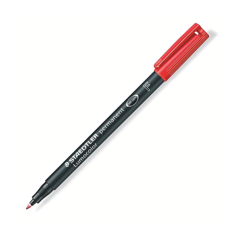 Marcador Permanente Lumocolor Ponta Fina 318 Vermelho