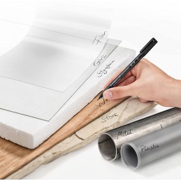 Estojo com 8 Marcadores Staedtler Lumocolor Ponta Fina 318-WP8
