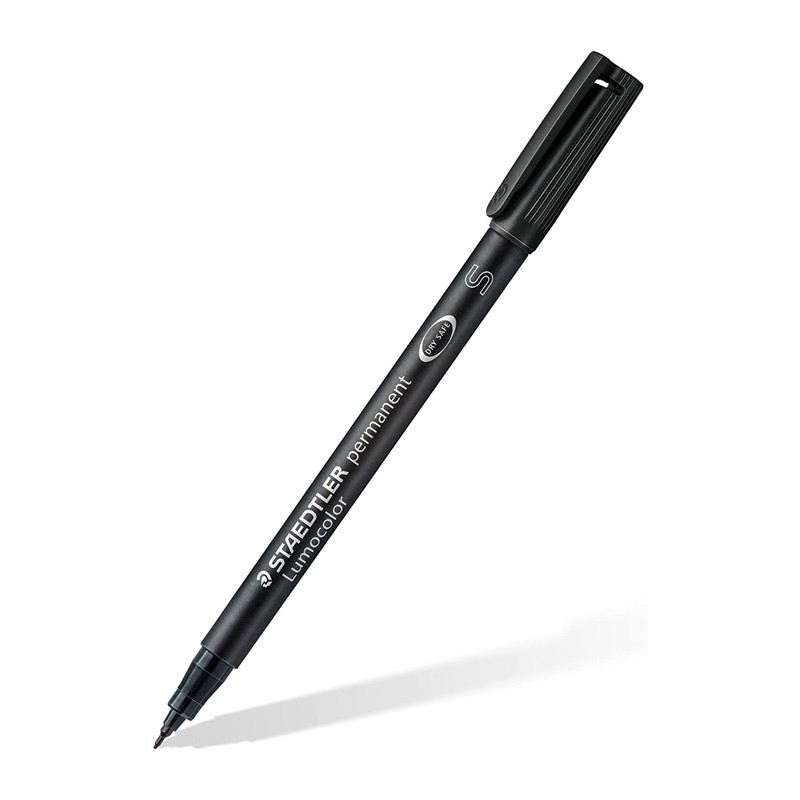 Marcador Staedtler Lumocolor Ponta Super Fina 313-9 Preto