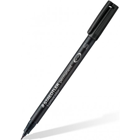Marcador Staedtler Lumocolor Ponta Super Fina 313-9 Preto