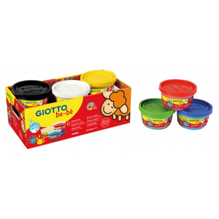 Set Giotto Be-Bé 6 Boiões Pintura a Dedos 100 ml 468100