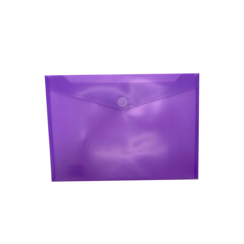 Envelope em Plástico A4 com Velcro 90114 Violeta