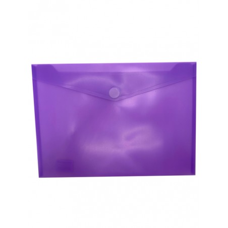 Envelope em Plástico A4 com Velcro 90114 Violeta