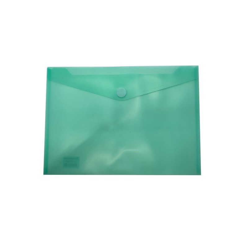 Envelope em Plástico A4 com Velcro 90134 Verde Menta